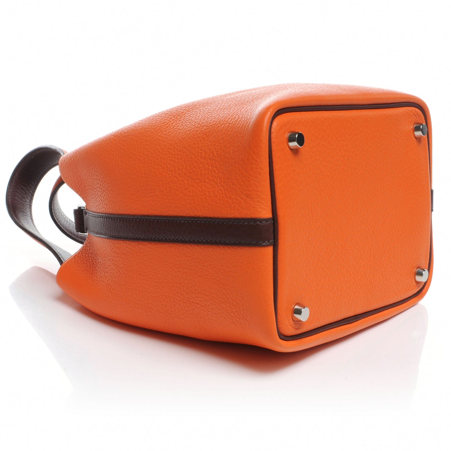 Taurillon Clemence Picotin PM Orange and Ebene
