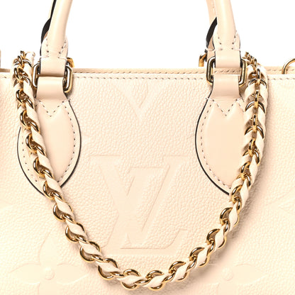 Louis Vuitton Empreinte Monogram Giant OnTheGo East West Creme 7 of 9