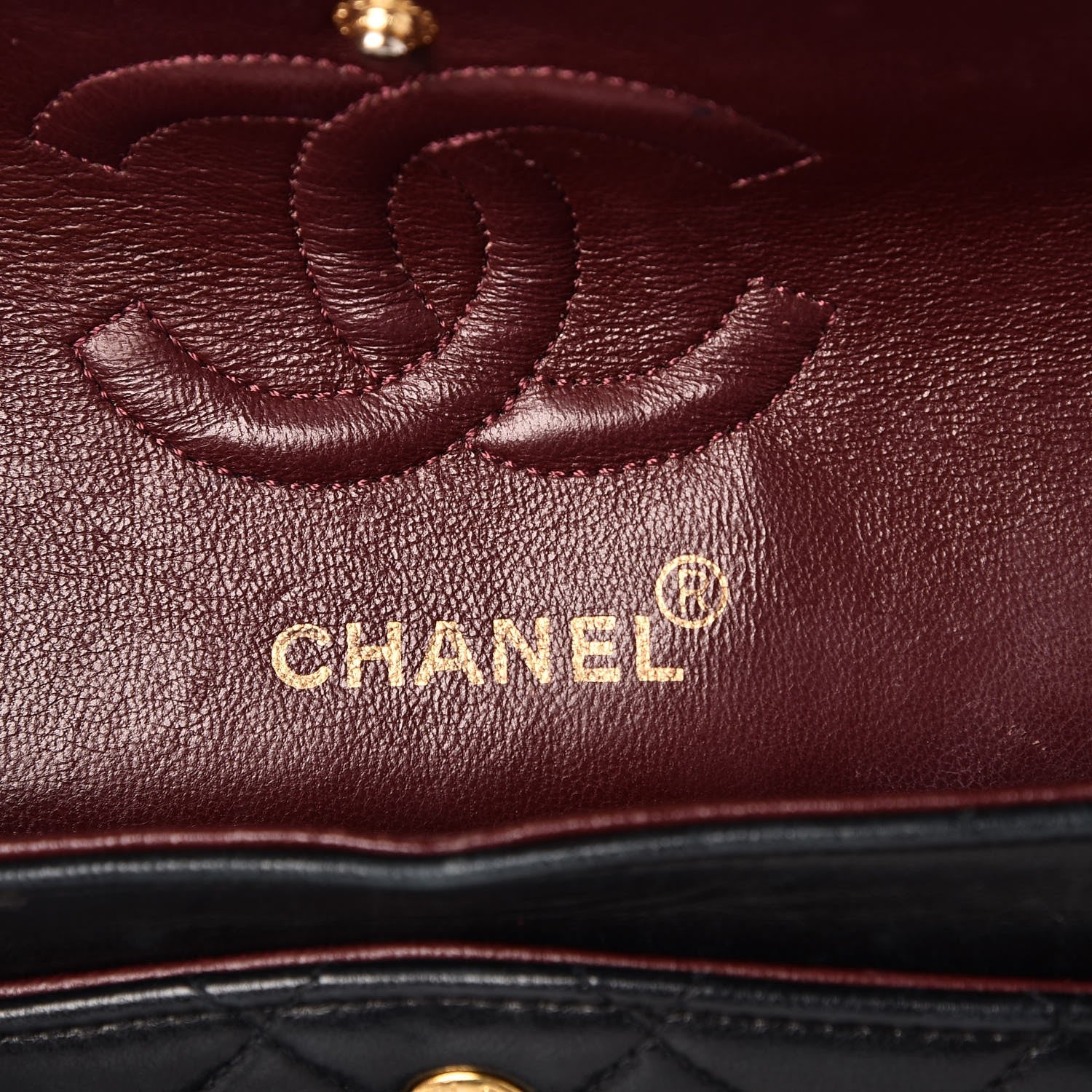 Chanel Lambskin Quilted Small Double Flap Navy 7 of 9
