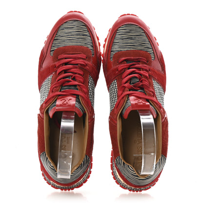 Louis Vuitton Epi Calf Hair Calfskin Run Away Sneakers 36.5 Rouge 2 of 9