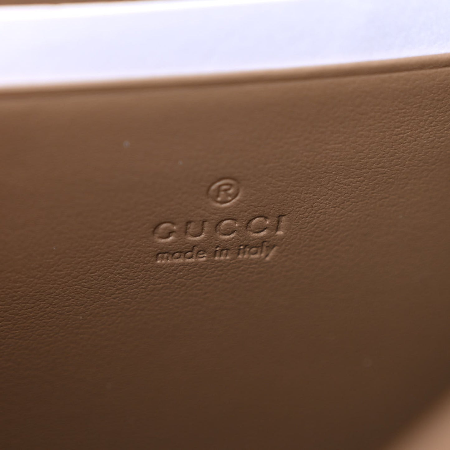 GG Supreme Monogram Mini Dionysus Chain Wallet Beige Taupe