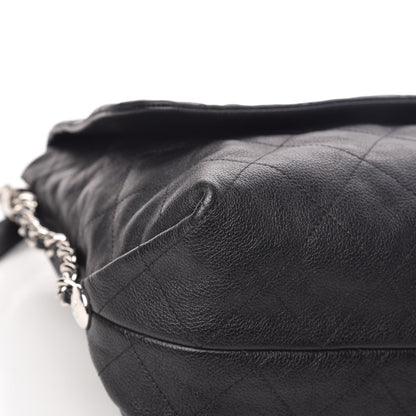 Chanel Grained Calfskin Stitched Large Braided With Style Flap Black 8 of 11
