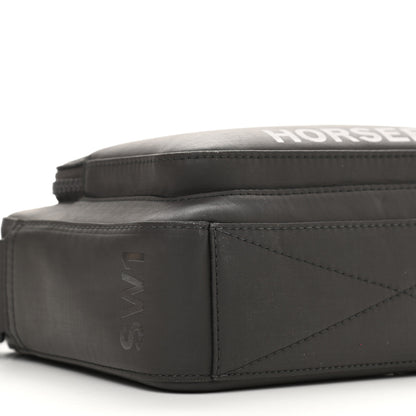 Burberry Cotton Canvas Horseferry Print Crossbody Bag Black 9 of 12