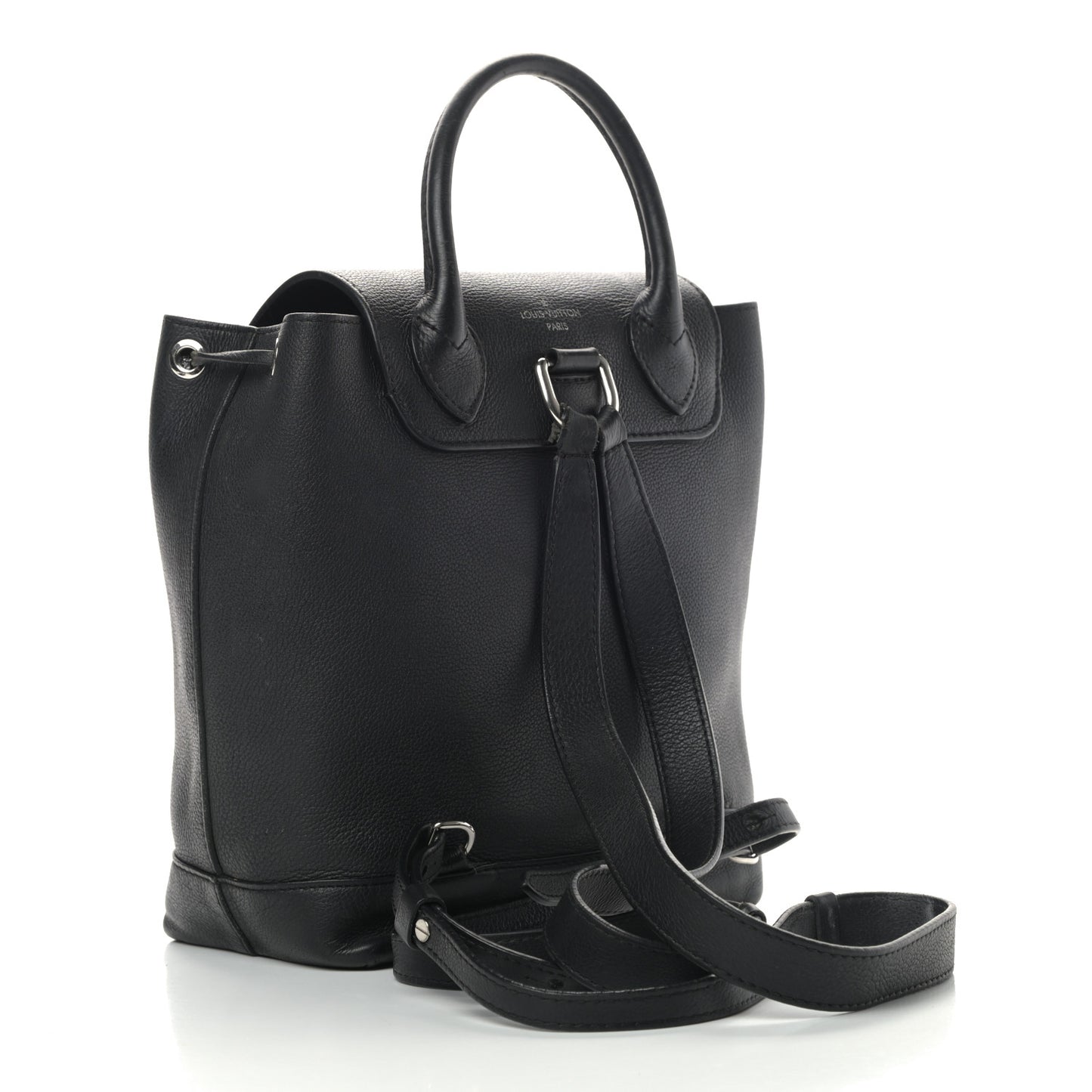 Calfskin Lockme Backpack Black