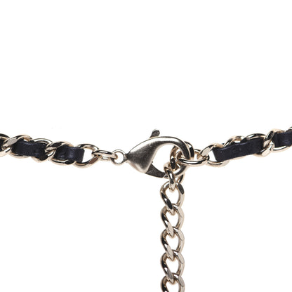 Chanel Lambskin Pearl CC Camellia Chain Necklace Gold 6 of 10