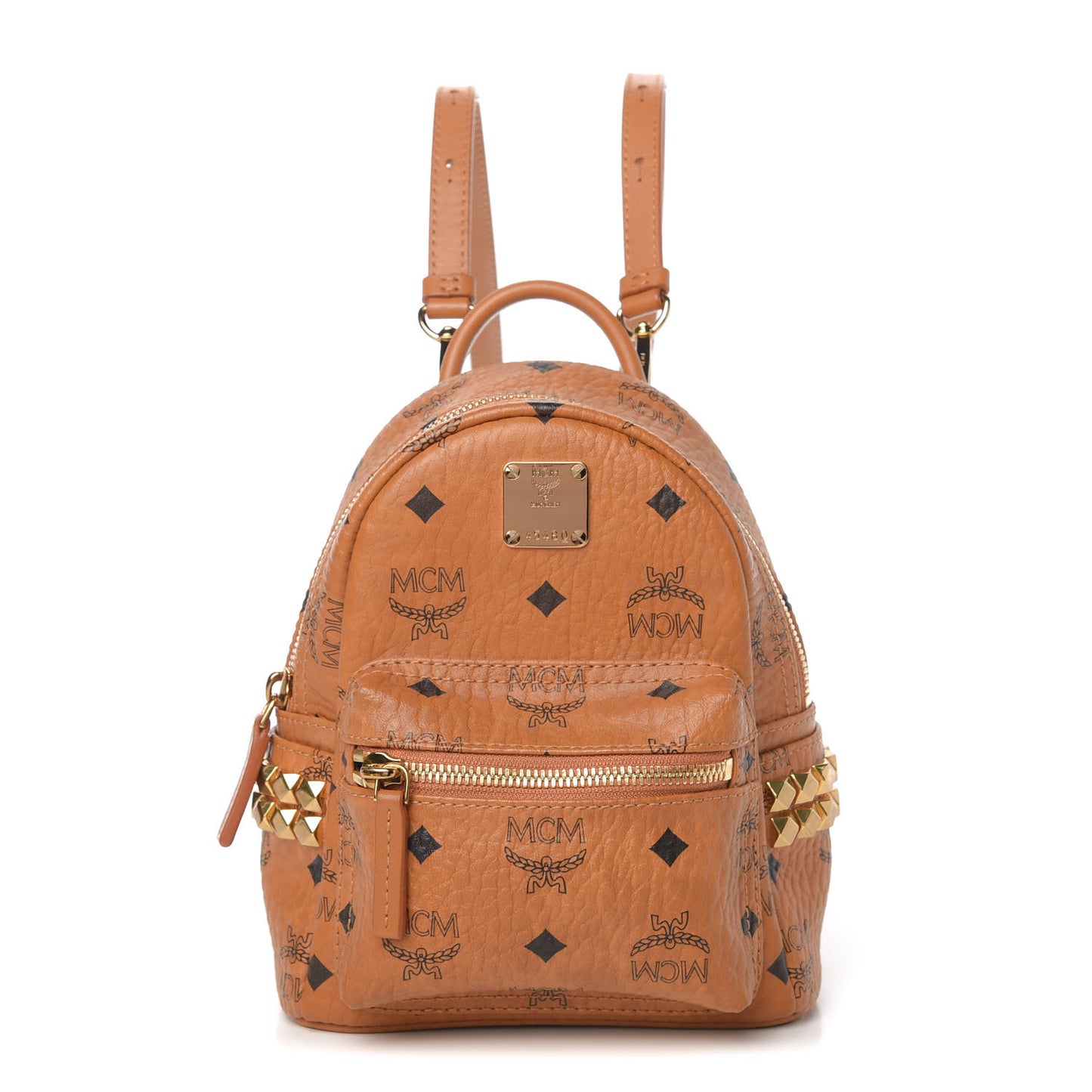 Visetos Side Stud X-Mini Stark Backpack Cognac