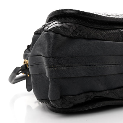 Chloe Snakeskin Large Paraty Black 9 of 12