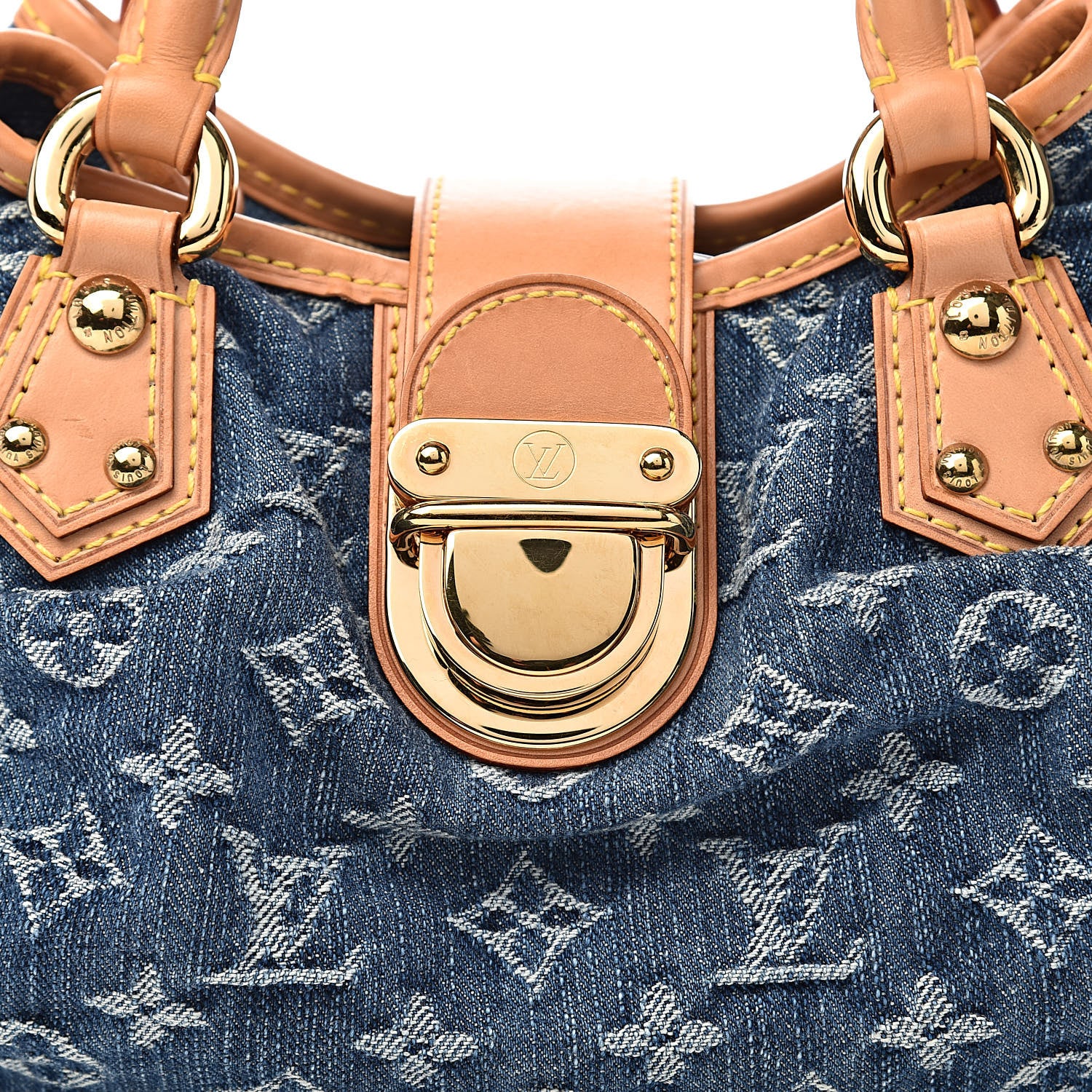 Louis Vuitton Monogram Denim Pleaty Blue 9 of 9