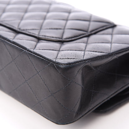 Chanel Lambskin Quilted Medium Double Flap Black 10 of 22