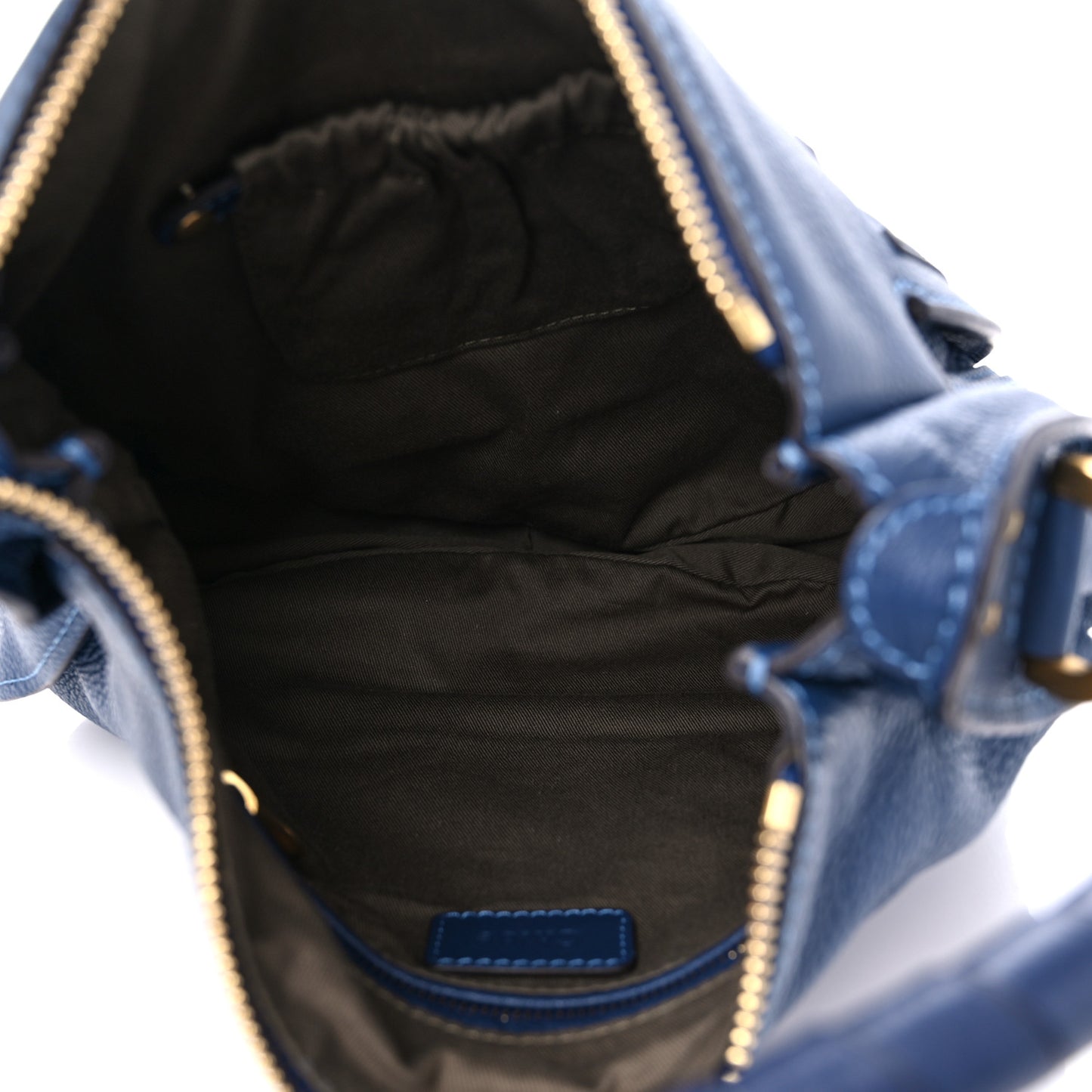 Calfskin Medium Marcie Nude Hobo Blue Velvet