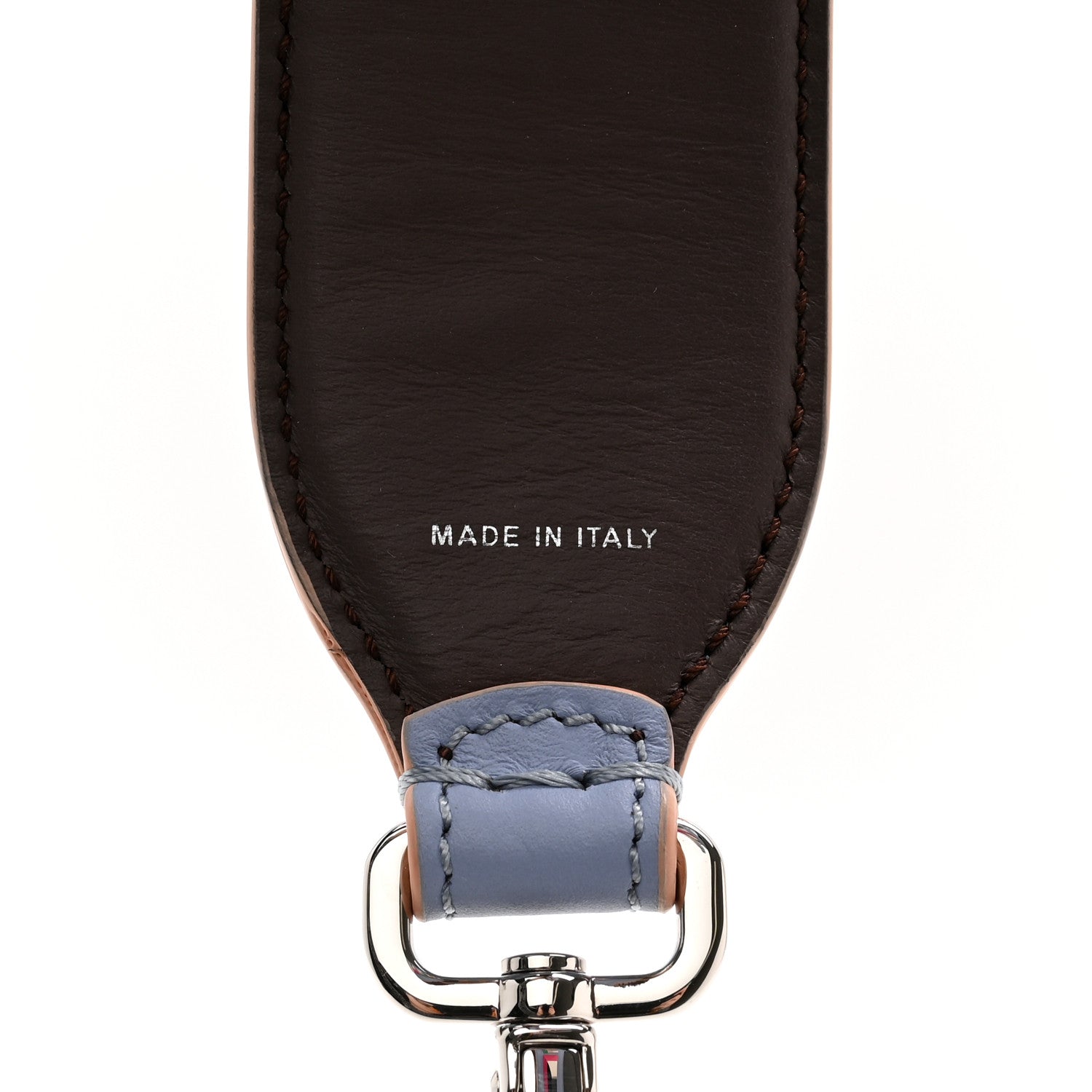 Fendi Vitello Century Plexiglass Bi-Color Studded Strap You Azzurro Sky Multicolor 4 of 4