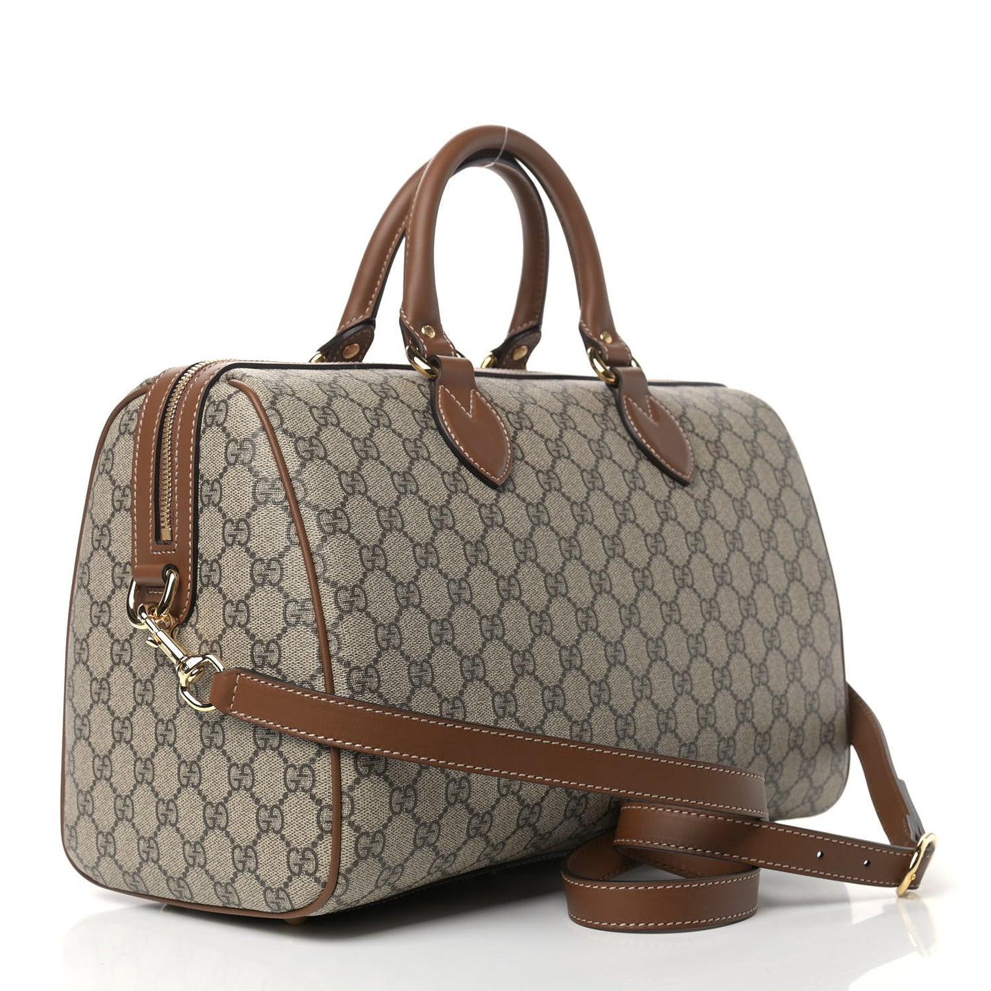GG Supreme Monogram Garden Collection Medium Boston Beige Tuscany