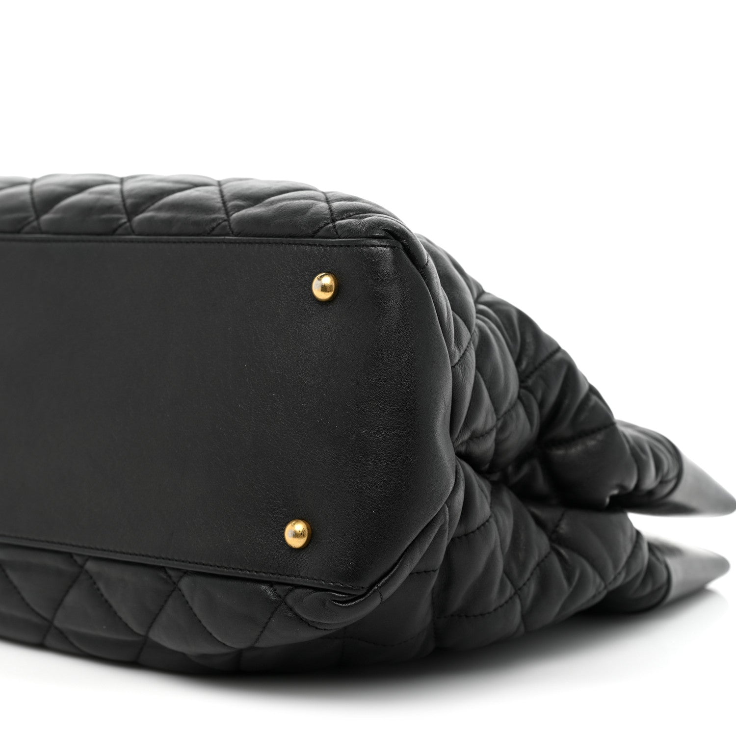Chanel Calfskin Quilted Large Soft Elegance Tote Black 10 of 25