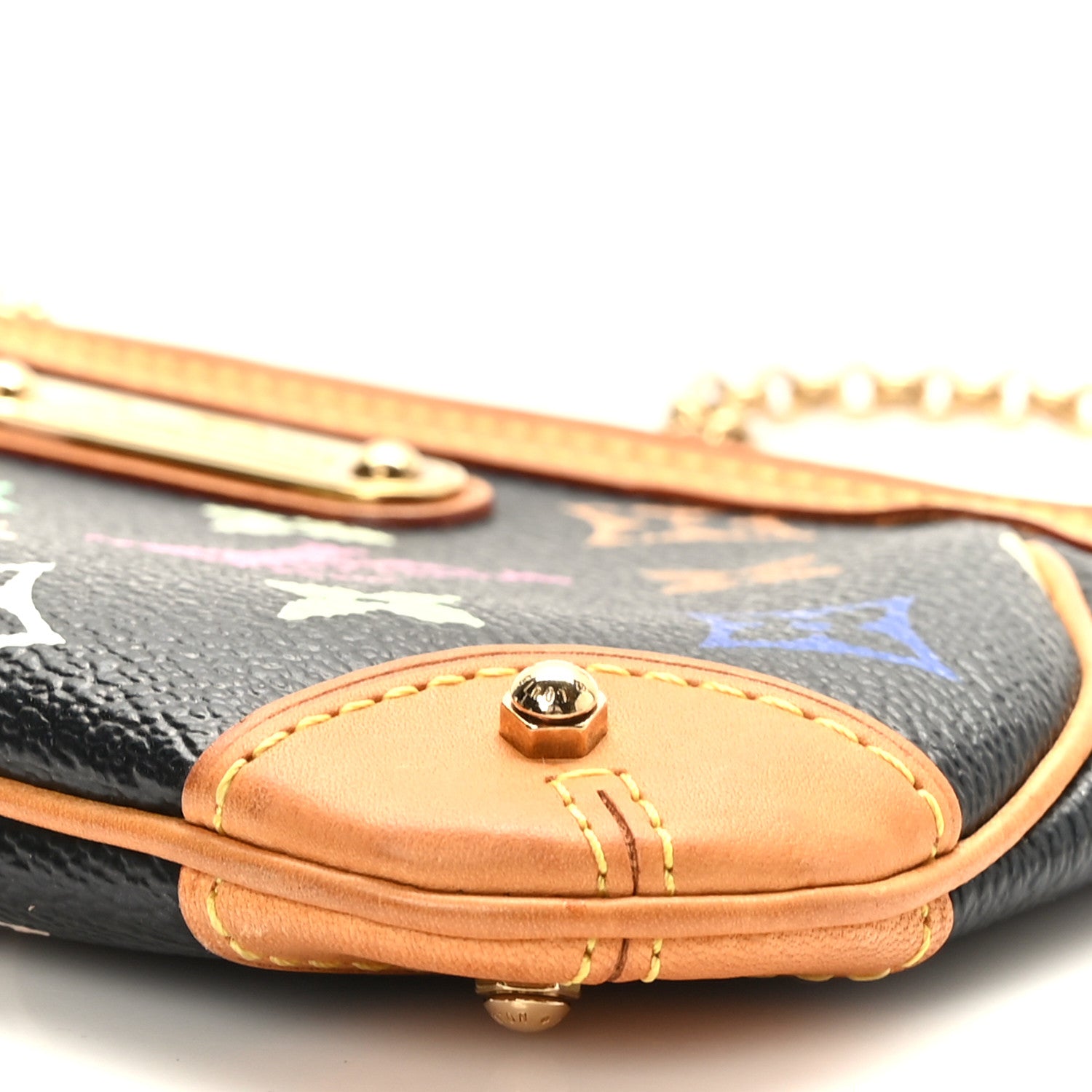 Louis Vuitton Monogram Multicolor Pochette Milla MM Black 8 of 8