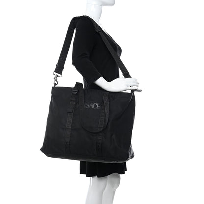Versace Nylon La Greca Logo Tote Black 2 of 10