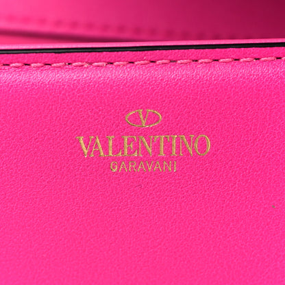 Valentino Garavani Calfskin Vlogo Loco Shoulder Bag Pink PP 6 of 9