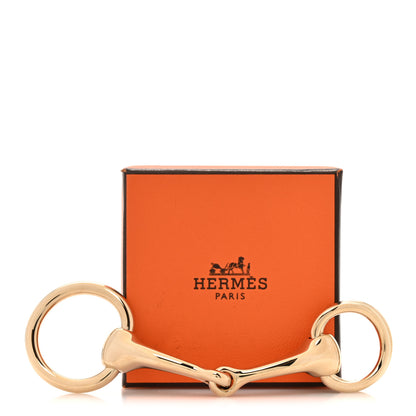 Hermes Permabrass Mors Scarf Ring Gold 5 of 5