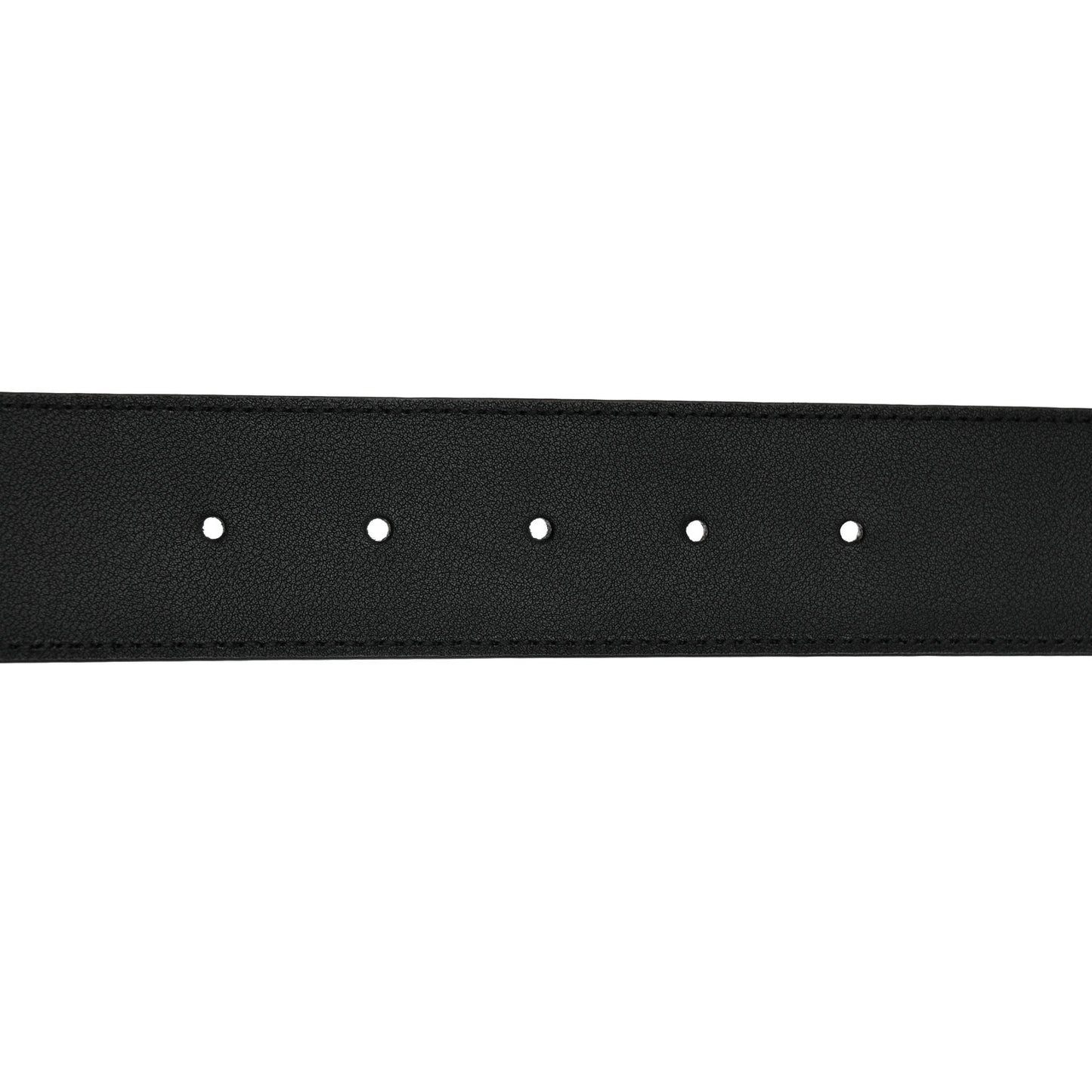 Azalea Calfskin Enamel Monochrome Double G 40mm Belt 90 36 Black