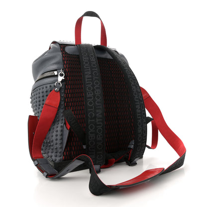 Christian Louboutin Calfskin Spiked Explorafunk Backpack Charbon 3 of 10