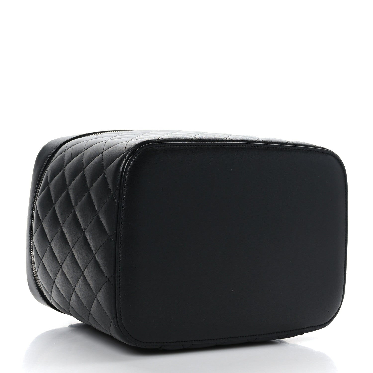 Chanel Lambskin Quilted Vanity Pouch Black 4 of 12