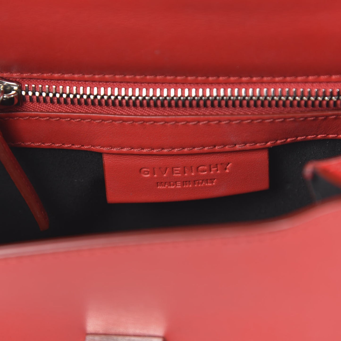 Calfskin Mini Pandora Box Logo Strap Crossbody Bag Red