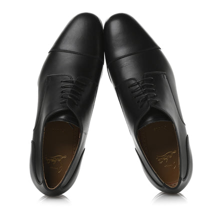 Christian Louboutin Calfskin Mens Surcity Flat Derby Oxford 42 Black 2 of 8