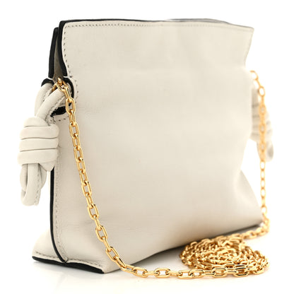 Loewe Calfskin Nano Flamenco Knot Clutch Soft White 3 of 10