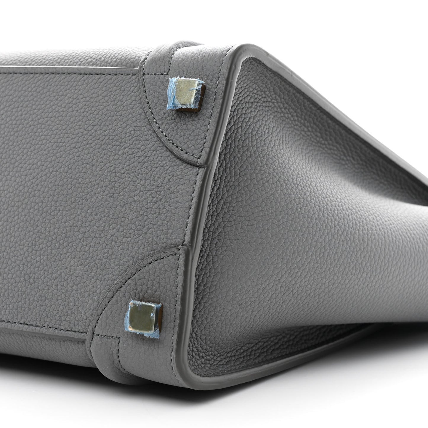Baby Drummed Calfskin Micro Luggage Kohl