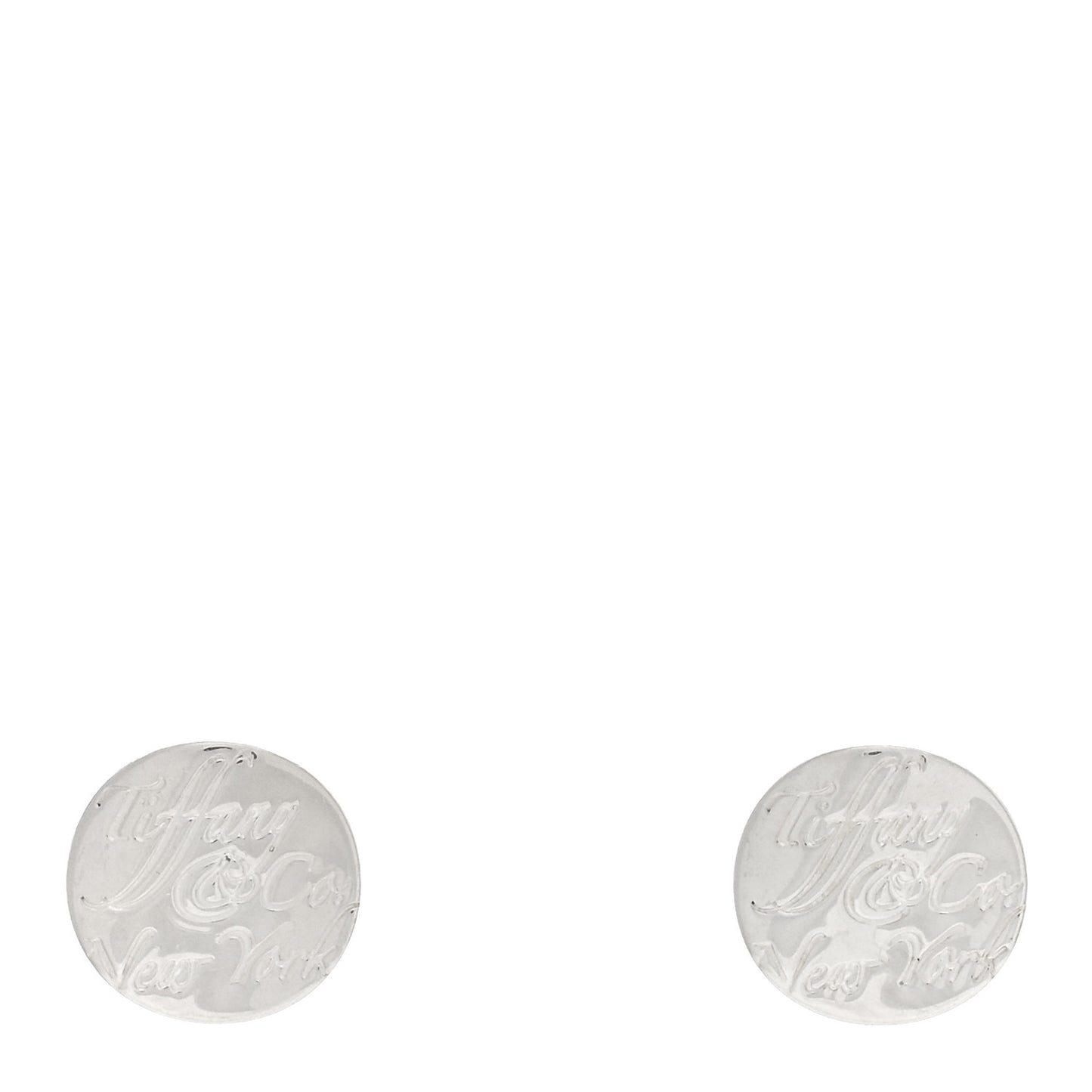 Sterling Silver Notes Round Earrings