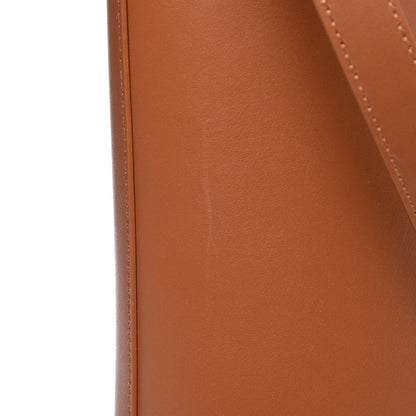 Mansur Gavriel Calfskin North South Tote Saddle 9 of 10