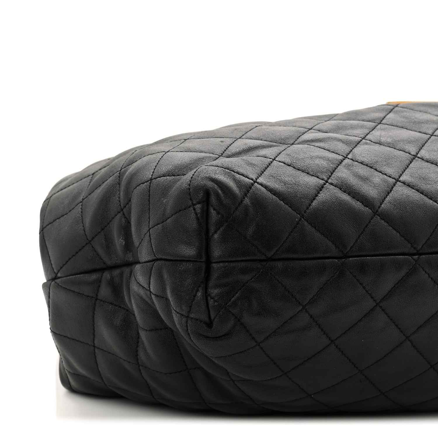 Saint Laurent Lambskin Quilted Maxi Icare Shopping Tote Black 9 of 12