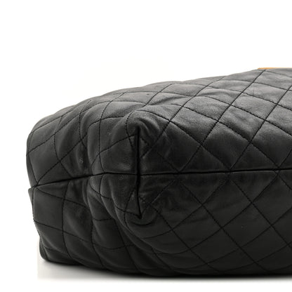 Saint Laurent Lambskin Quilted Maxi Icare Shopping Tote Black 9 of 12