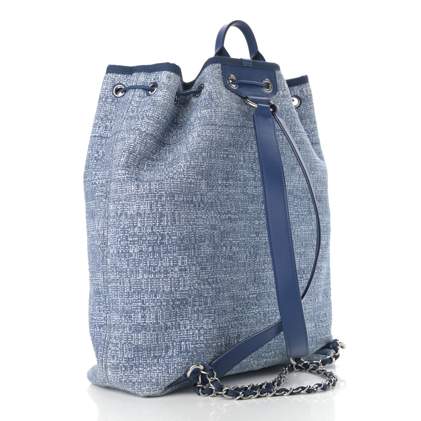 Canvas Large Deauville Backpack Blue