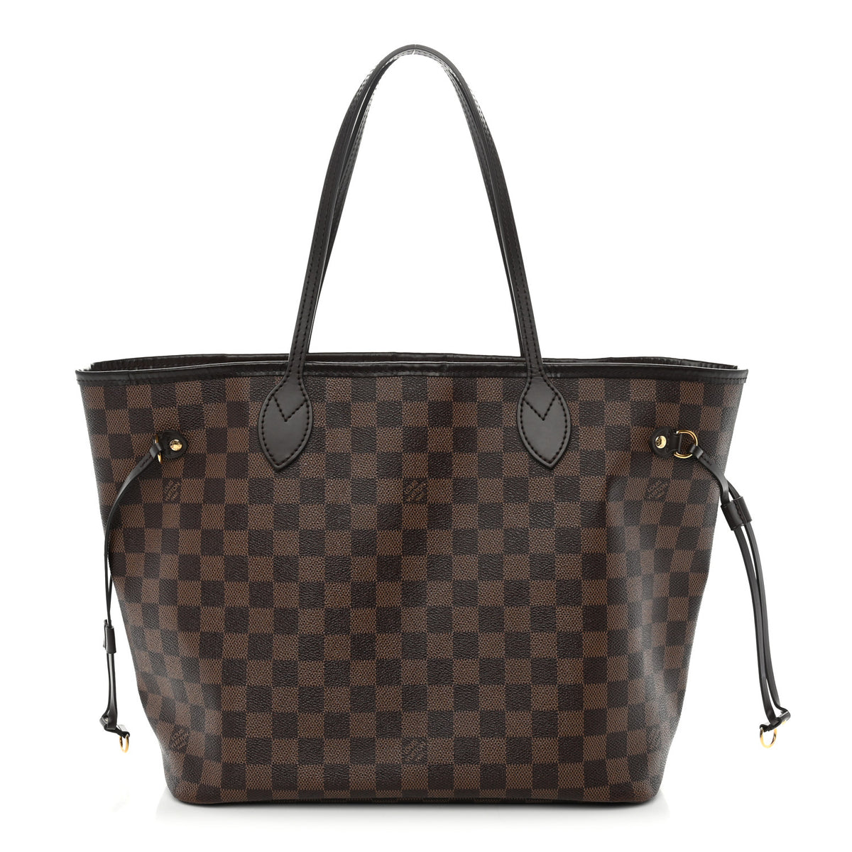 Louis Vuitton Damier Ebene Neo Neverfull MM Rose Ballerine 1 of 12