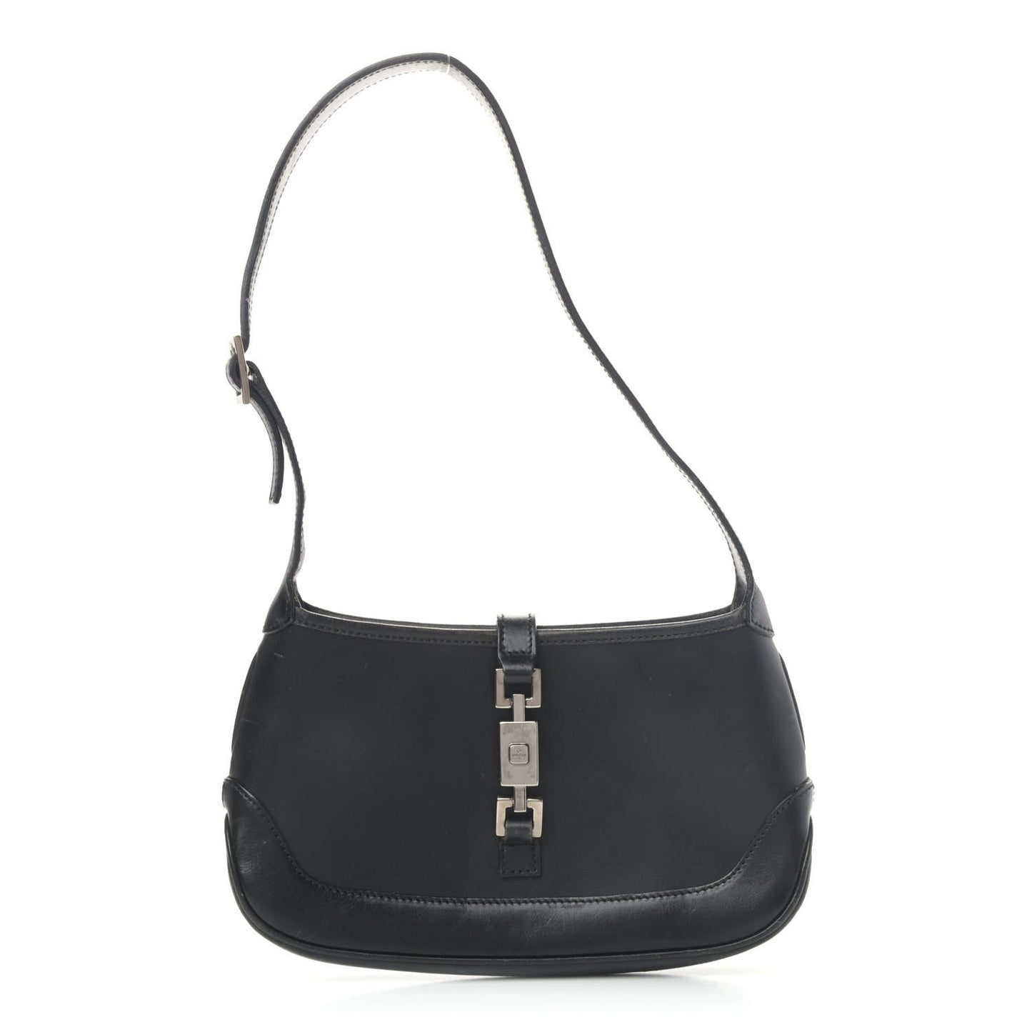 Calfskin Jackie O Hobo Black