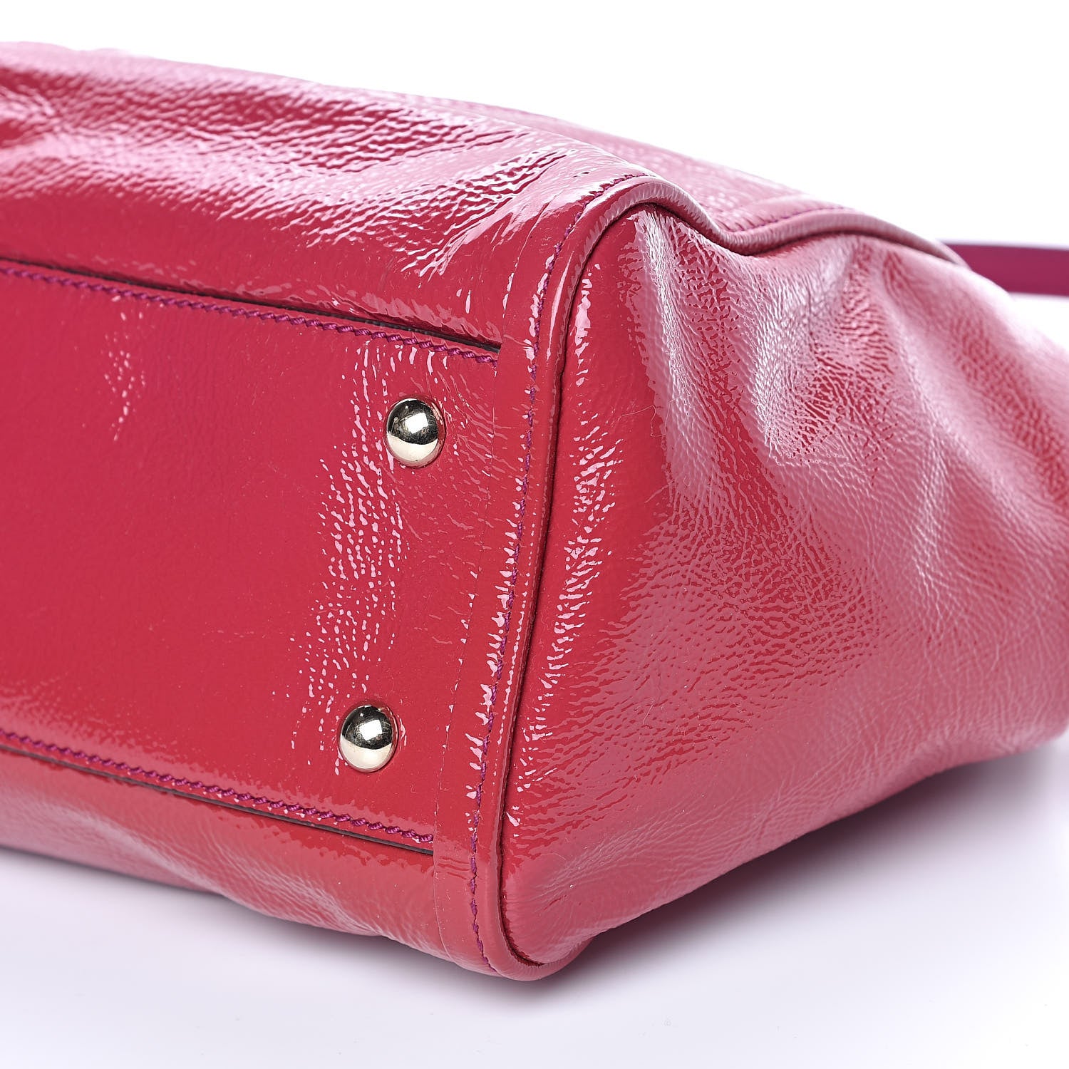Gucci Patent Small Soho Shoulder Bag Bright Bougainvillea 9 of 11