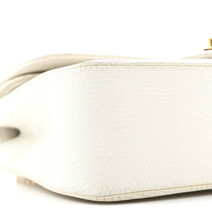 Chanel Lizard Small Double Flap White 19 of 25