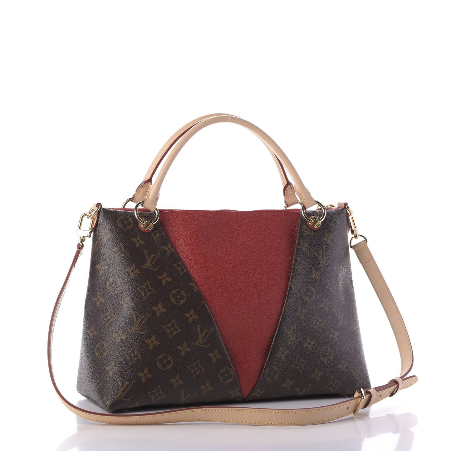 Monogram V Tote MM Cherry