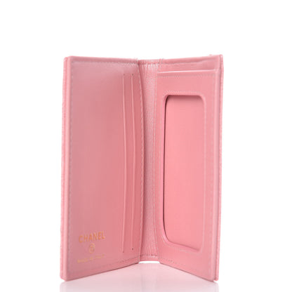 Chanel Iridescent Caviar Quilted Card Holder Wallet Rose Pink 10 of 16
