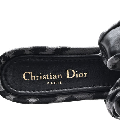 Christian Dior Shiny Nylon Leopard Print Mizza Slingback Pumps  40 Grey 8 of 9