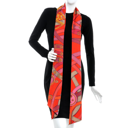Hermes Silk Cavalcadour Maxi Twilly 2 of 5