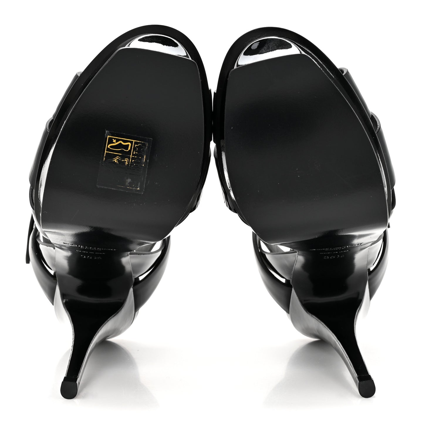 Patent Tribute 105 Platform Sandals 35.5 Black