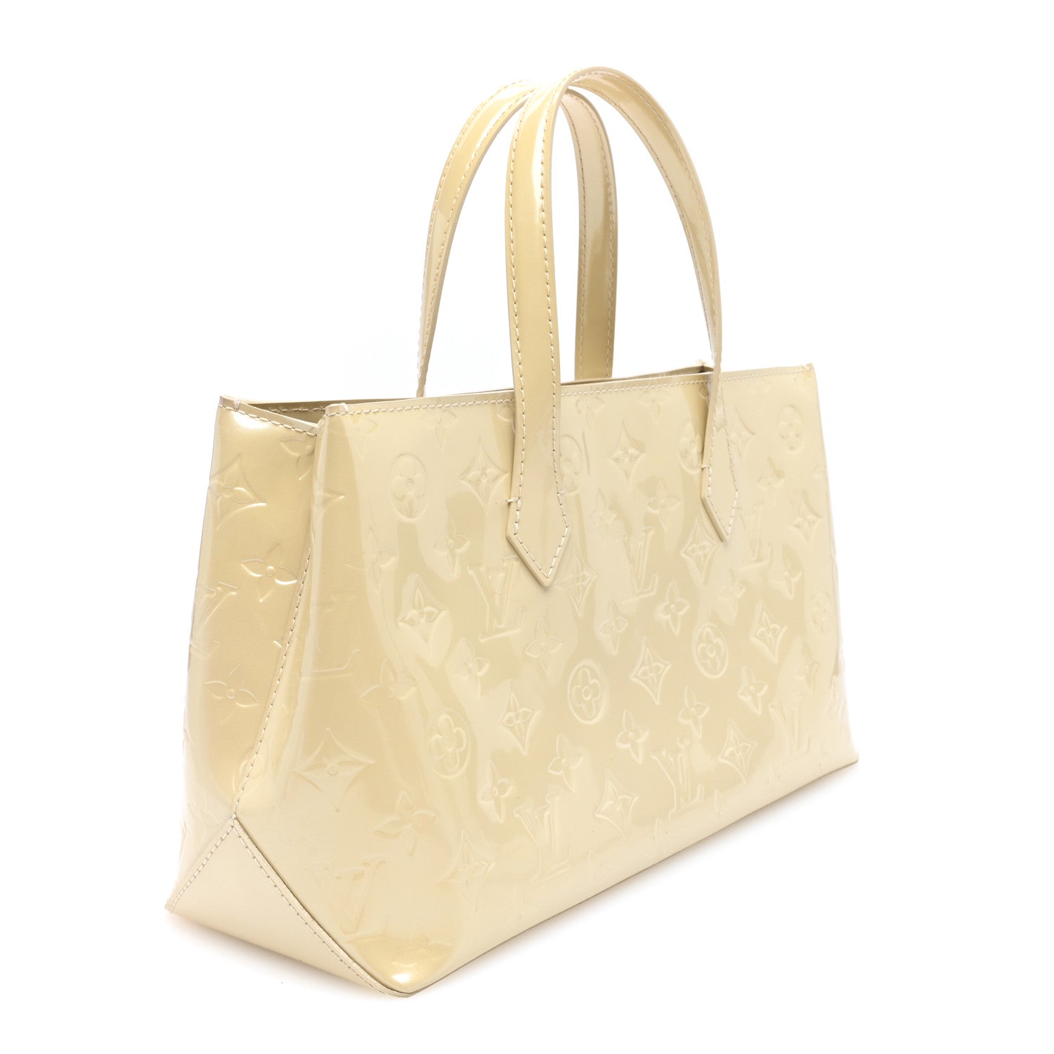 Louis Vuitton Vernis Wilshire PM Blanc Corail 3 of 9