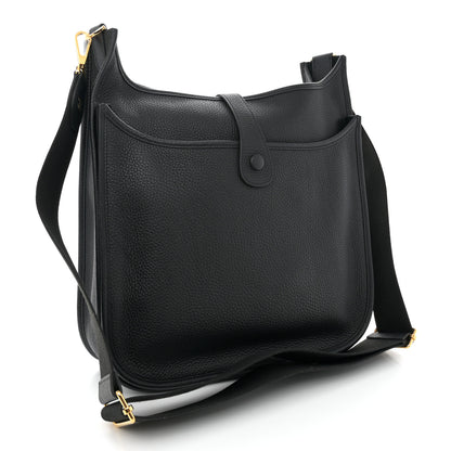 Hermes Taurillon Clemence Evelyne III GM Black 3 of 10