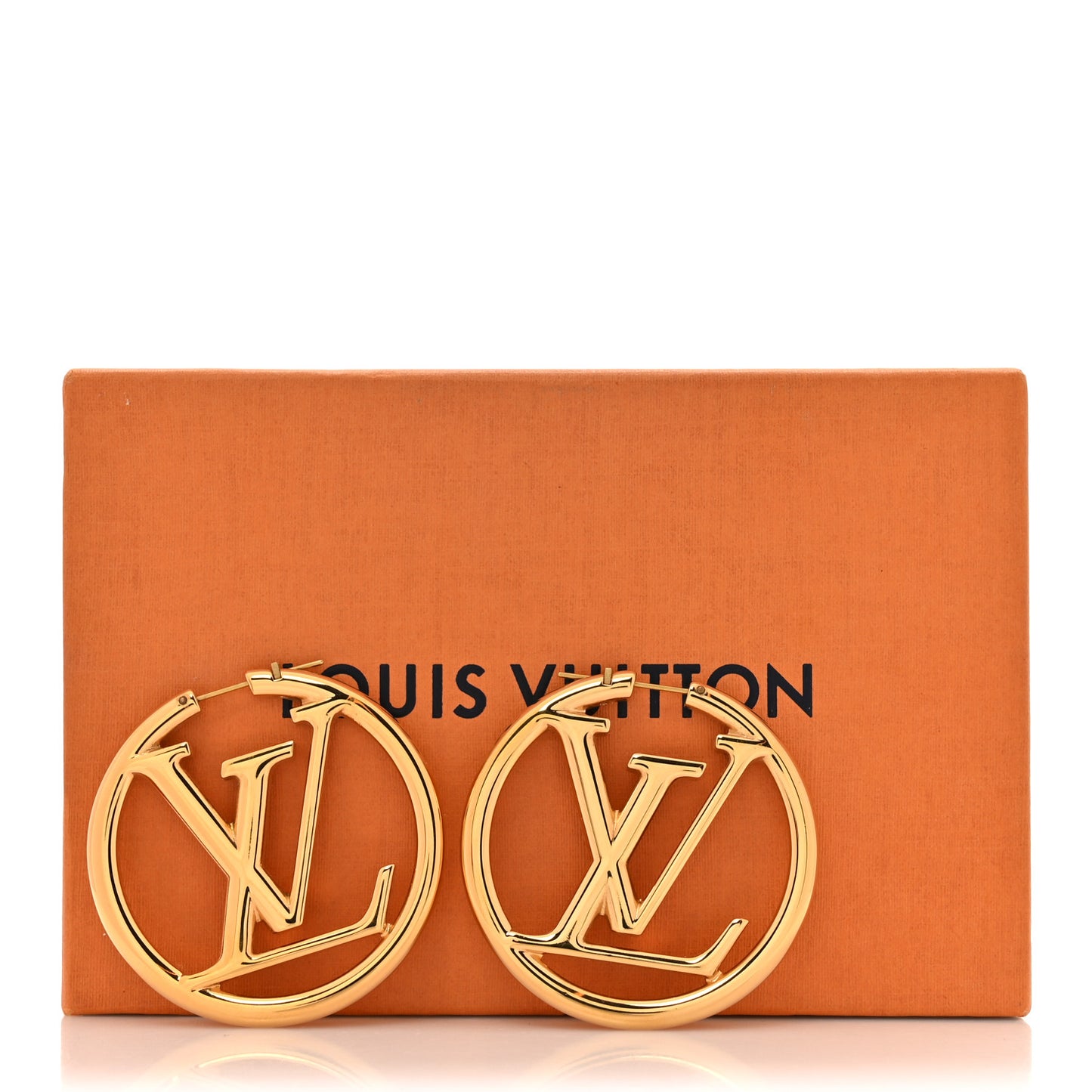 Metal Louise Hoop Earrings Gold