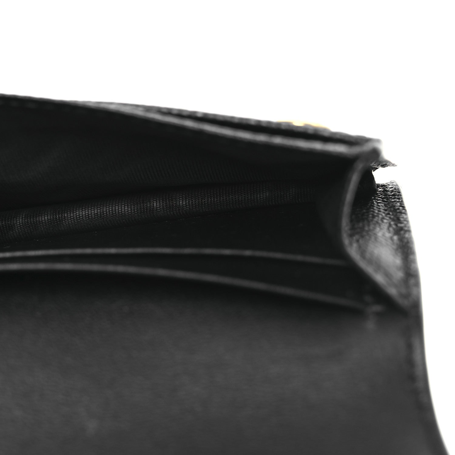 Christian Dior Grained Calfskin Saddle Card Holder Black 5 of 10