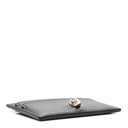 Alexander McQueen Calfskin Skull Card Holder Black 4 of 6