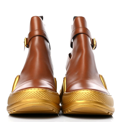 Louis Vuitton Calfskin LV Archlight Ankle Boots 37 Cognac Brown 2 of 8