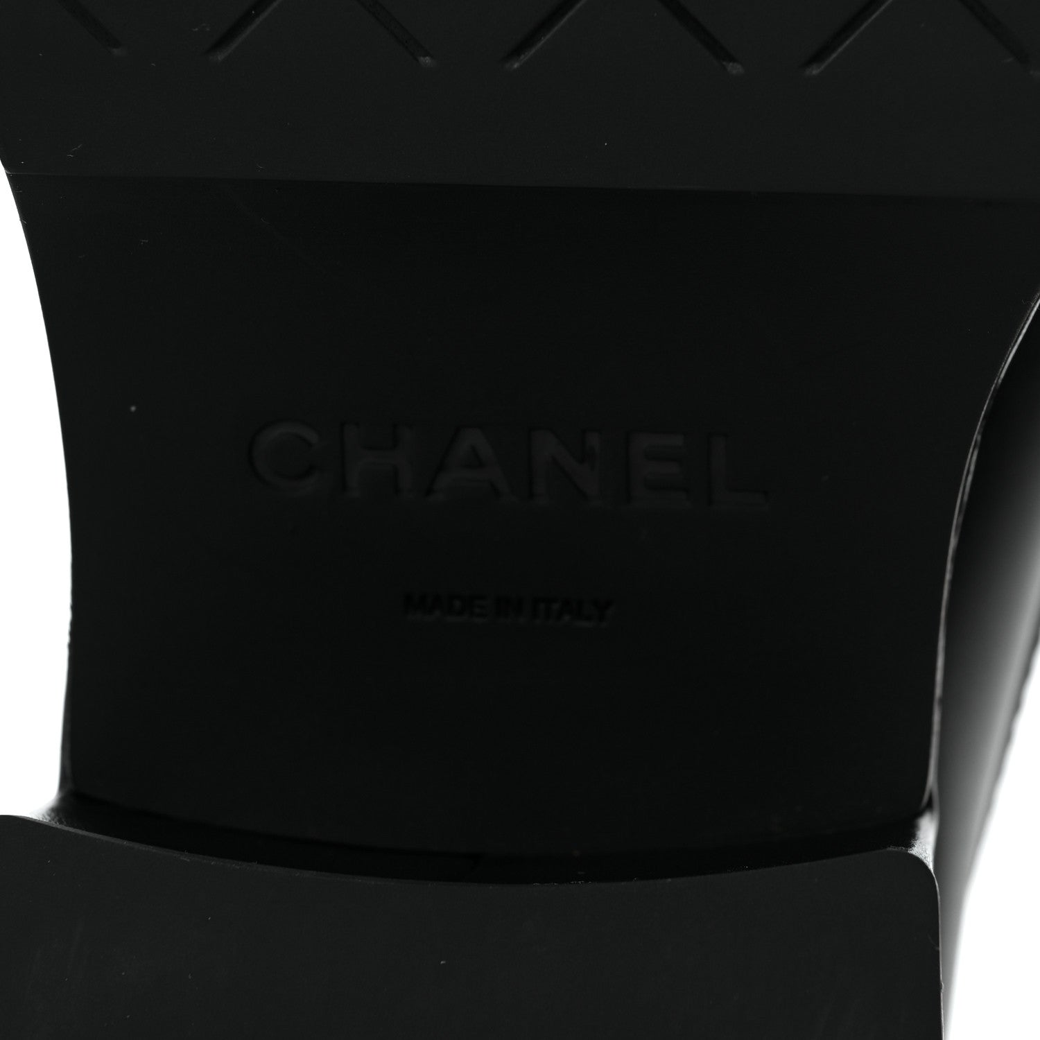 Chanel Calfskin CC Platform Loafers 35 Black 6 of 11