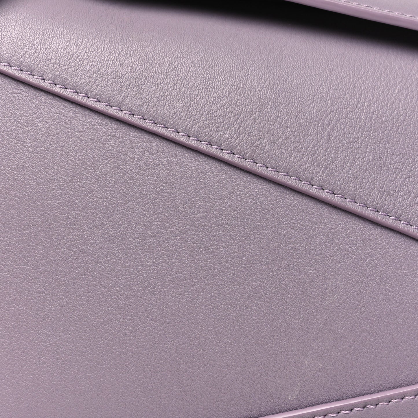 Soft Grained Calfskin Small Puzzle Edge Bag Pale Aubergine Glaze
